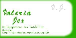 valeria jex business card